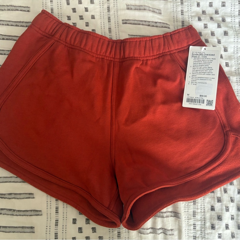 lululemon athletica Red Athletic Shorts